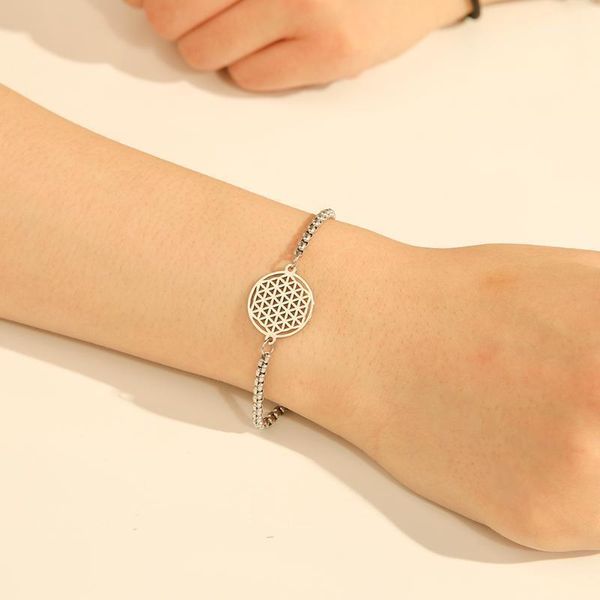 dawapara hollow flower of life charms bracelet stainless steel jewelry box chain friendship bracelets gift for women1, Golden;silver
dawapara hollow flower of life charms bracelet stainless steel jewelry box chain friendship bracelets gift for women1, Golden;silver
