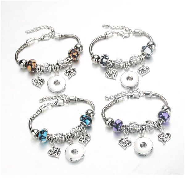 new heart-shaped 6 colors snap bracelet lobster buckle snake chain bangles beaded bracelet fit 18mm snap women bbynuz, Golden;silver
new heart-shaped 6 colors snap bracelet lobster buckle snake chain bangles beaded bracelet fit 18mm snap women bbynuz, Golden;silver