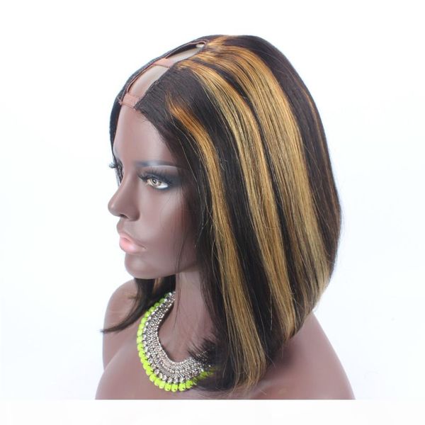 sales big promotion u part wig human hair for black women unprocessed straight bob brazilian u part wigs 1*4, Black;brown
sales big promotion u part wig human hair for black women unprocessed straight bob brazilian u part wigs 1*4, Black;brown