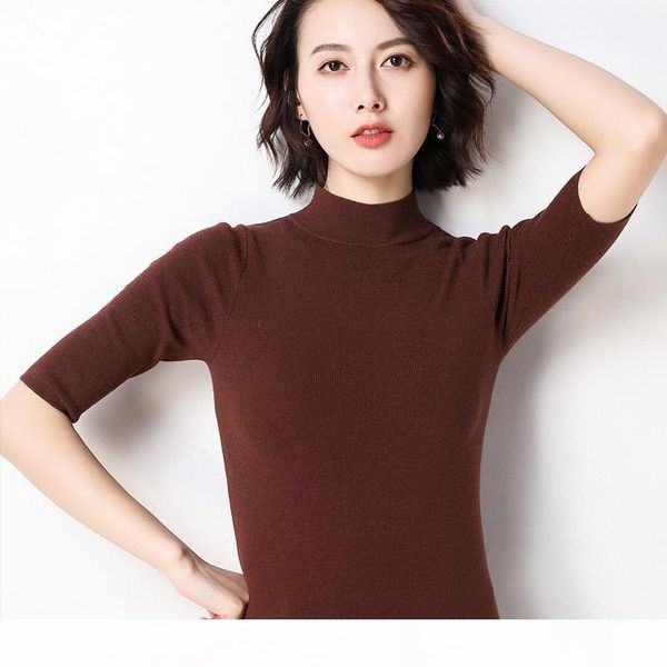 gejasainyu2019new spring women sweaters short sleeve turtleneck cashmere sweater women knitted pullover sweter summer, White;black
gejasainyu2019new spring women sweaters short sleeve turtleneck cashmere sweater women knitted pullover sweter summer, White;black