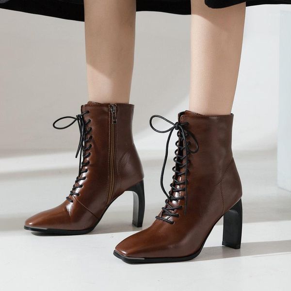 boots women cross tied high heel ankle fashion zipper sqaure toe short ladies autumn winter1, Black
boots women cross tied high heel ankle fashion zipper sqaure toe short ladies autumn winter1, Black