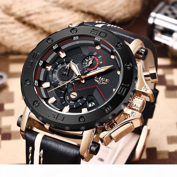 new 2019 lige chronograph mens watches fashion quartz watch men waterproof clock male sport wristwatch, Slivery;brown
new 2019 lige chronograph mens watches fashion quartz watch men waterproof clock male sport wristwatch, Slivery;brown