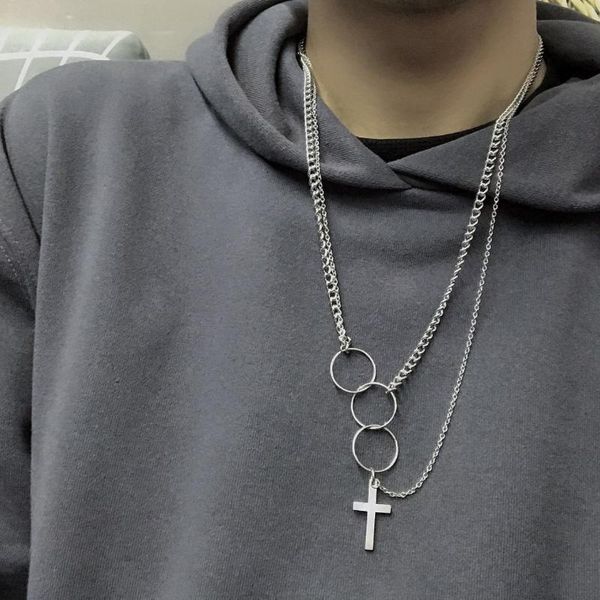cross pendant chains necklaces stainless steel jewelry punk link chain silver color fashion choker sweater necklace long 2020
cross pendant chains necklaces stainless steel jewelry punk link chain silver color fashion choker sweater necklace long 2020