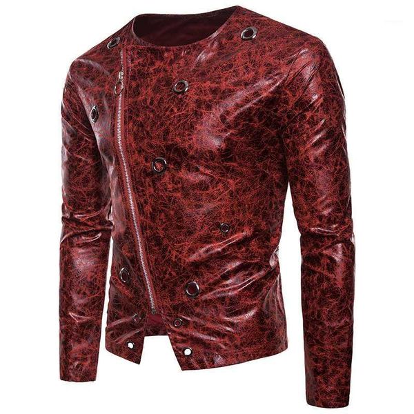 new autumn punk leather jacket men oblique zipper lron ring leather jacket men short coat casual motorcycle male1, Black
new autumn punk leather jacket men oblique zipper lron ring leather jacket men short coat casual motorcycle male1, Black
