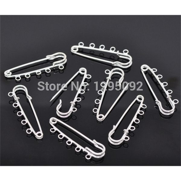 30pcs silver plated brooches safety pin 5 holes support de broche diy jewelry findings 5x1.5cm 201009, Gray
30pcs silver plated brooches safety pin 5 holes support de broche diy jewelry findings 5x1.5cm 201009, Gray