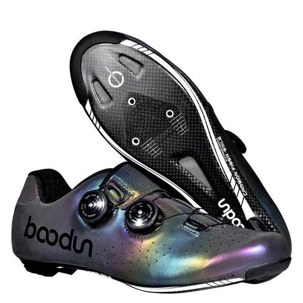 cycling footwear ultralight self-locking shoes professional road bicycle racing pochromism vamp carbon fiber cycling1, Black
cycling footwear ultralight self-locking shoes professional road bicycle racing pochromism vamp carbon fiber cycling1, Black