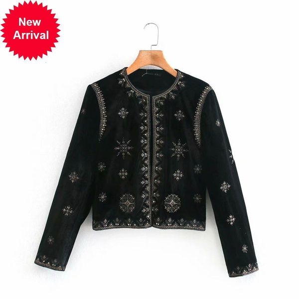 new autumn 2021 new beading embroidered retro-luxury velvet coat elegant female temperament the-neck long outwear sleeve 1uty, Black;brown
new autumn 2021 new beading embroidered retro-luxury velvet coat elegant female temperament the-neck long outwear sleeve 1uty, Black;brown
