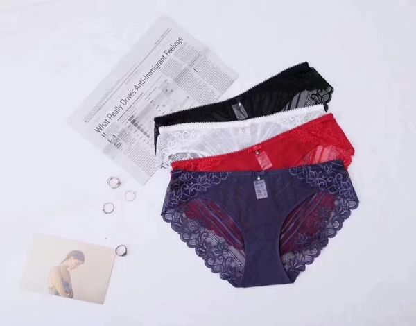 lace underpants low waist transparent temptation buttocks comfortable cotton crotch women's briefs, Black;pink
lace underpants low waist transparent temptation buttocks comfortable cotton crotch women's briefs, Black;pink