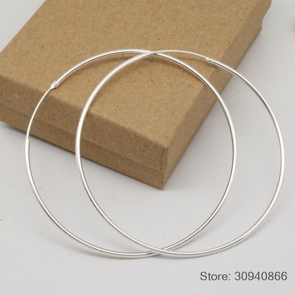 big big size 60mm/6cm real 925 sterling silver hoop earrings for women girls circles earrings silver round, Golden;silver
big big size 60mm/6cm real 925 sterling silver hoop earrings for women girls circles earrings silver round, Golden;silver