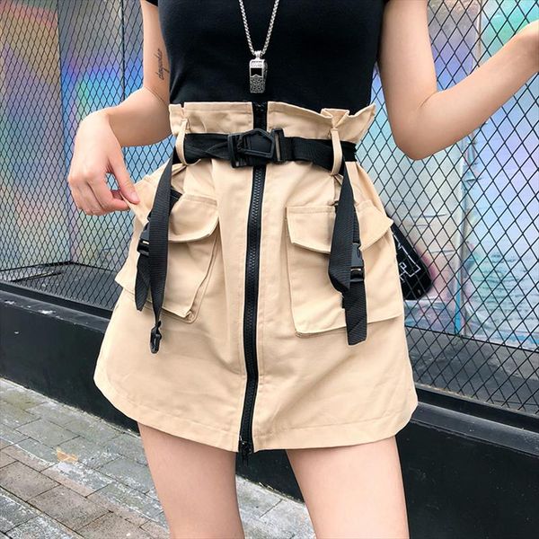 high waist women cargo skirt vintage summer black zipper ladies mini skirt belt tunic pocket casual safari female
high waist women cargo skirt vintage summer black zipper ladies mini skirt belt tunic pocket casual safari female
