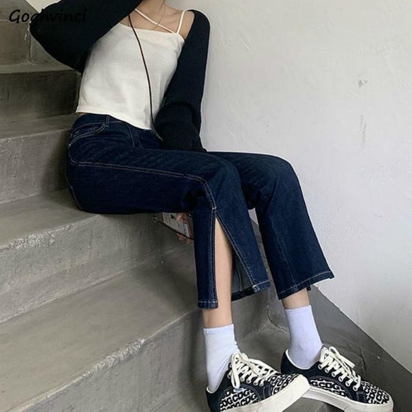 denim women jeans side split retro vintage simple new design ankle-length straight loose high waist trousers female lady teens, Blue
denim women jeans side split retro vintage simple new design ankle-length straight loose high waist trousers female lady teens, Blue