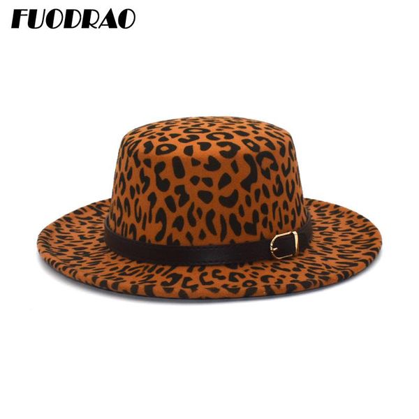 fuodrao new leopard print fedoras hat women winter autumn wool flat hat wide brim belt bowler hats man jazz p26, Blue;gray
fuodrao new leopard print fedoras hat women winter autumn wool flat hat wide brim belt bowler hats man jazz p26, Blue;gray