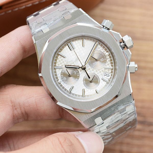 classic mens watches quartz movement watch 42mm fashion business wristwatches montre de luxe gift for men silver wristwatch, Slivery;brown
classic mens watches quartz movement watch 42mm fashion business wristwatches montre de luxe gift for men silver wristwatch, Slivery;brown