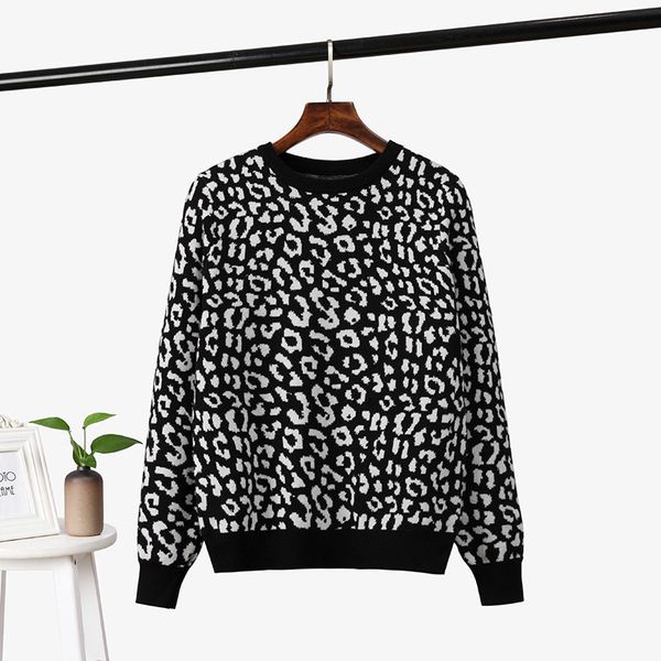 2021 new newly leopard women o neck sweater autumn winter thick warm pullovers soft female jumper knitwear outfits pull l6zi, White;black
2021 new newly leopard women o neck sweater autumn winter thick warm pullovers soft female jumper knitwear outfits pull l6zi, White;black