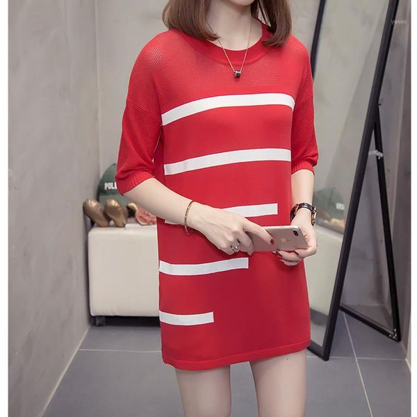 plus size hollow out parchwork knit t shirt women summer novelty loose short sleeve striped oversize lady t-shirt streetwear1, White
plus size hollow out parchwork knit t shirt women summer novelty loose short sleeve striped oversize lady t-shirt streetwear1, White