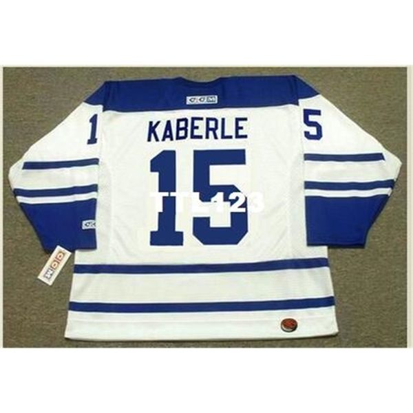 121s #15 tomas kaberle toronto maple leafs 2002 ccm vintage hockey jersey or custom any name or number retro jersey, Black 
121s #15 tomas kaberle toronto maple leafs 2002 ccm vintage hockey jersey or custom any name or number retro jersey, Black