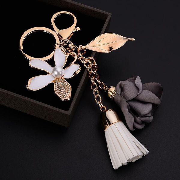 new pu leather tassel keychain for women crystal flower keyring bag charm for keys porte cle llavero sleutelhanger ch977 h jllers
new pu leather tassel keychain for women crystal flower keyring bag charm for keys porte cle llavero sleutelhanger ch977 h jllers