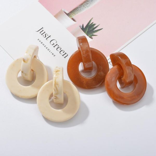 mestilo vintage brown white resin geometric round earrings for women 2021 new fashion female spring summer dangle earing jewelry, Silver
mestilo vintage brown white resin geometric round earrings for women 2021 new fashion female spring summer dangle earing jewelry, Silver