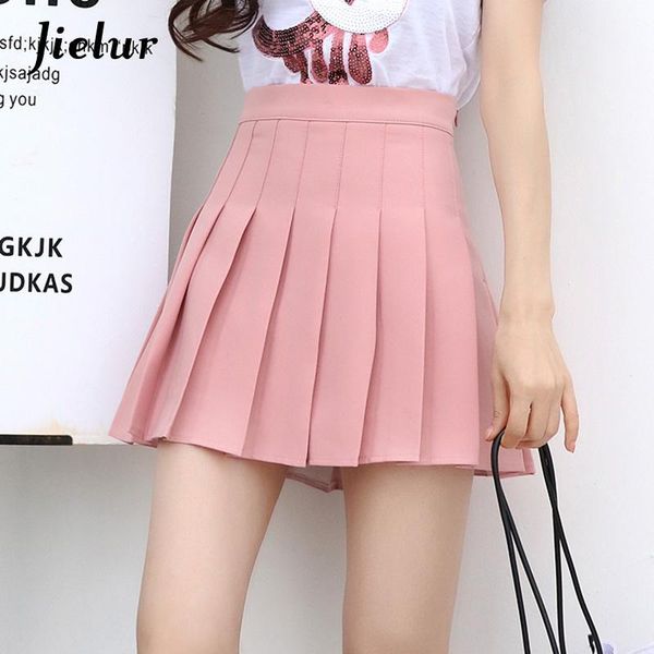 kpop preppy style young 5 colors a-line skirts summer pink black white simple all-match women faldas elegant lady bottoms
kpop preppy style young 5 colors a-line skirts summer pink black white simple all-match women faldas elegant lady bottoms
