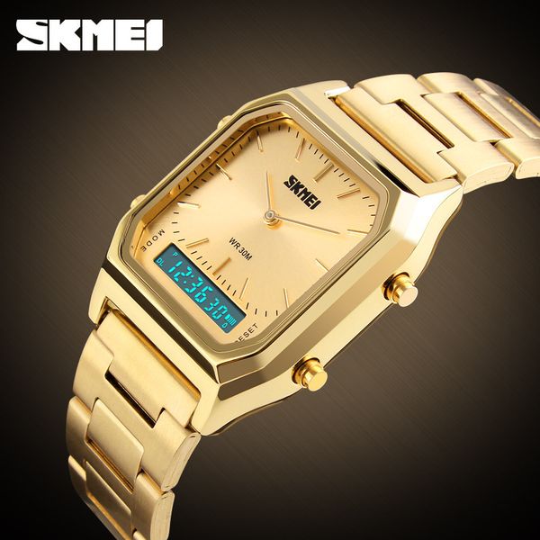 fashion skmei retro classic business steel belt electronic watch mens double display multifunctional watch wechat selling supply fashion, Silver
fashion skmei retro classic business steel belt electronic watch mens double display multifunctional watch wechat selling supply fashion, Silver