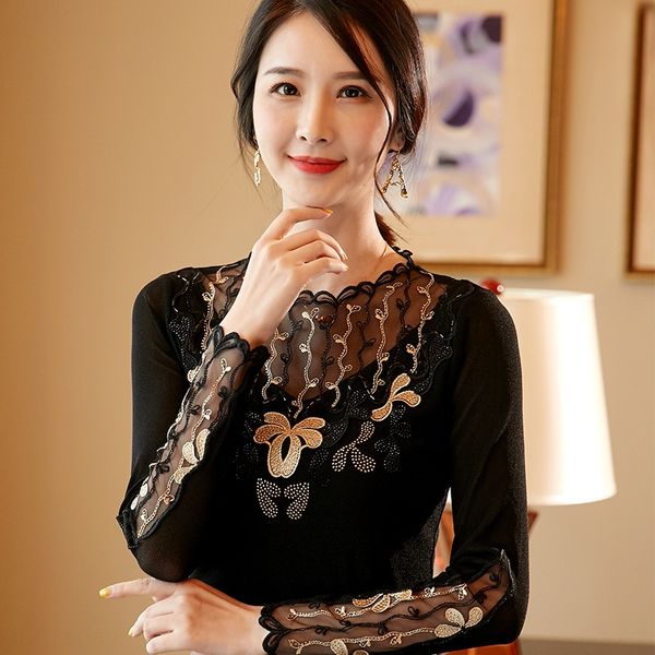 fashion lace women's 2020 autumn new fashion lace embroidery large mesh base laceembroidered laceshirt l7ovw, White
fashion lace women's 2020 autumn new fashion lace embroidery large mesh base laceembroidered laceshirt l7ovw, White