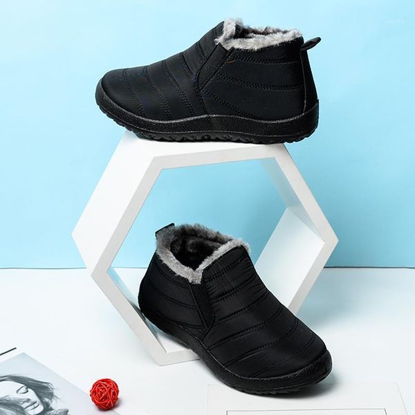 adults snow boots winter warm plus size waterproof striped slip on shoes anti slip women men flats ankle boots1, Black
adults snow boots winter warm plus size waterproof striped slip on shoes anti slip women men flats ankle boots1, Black