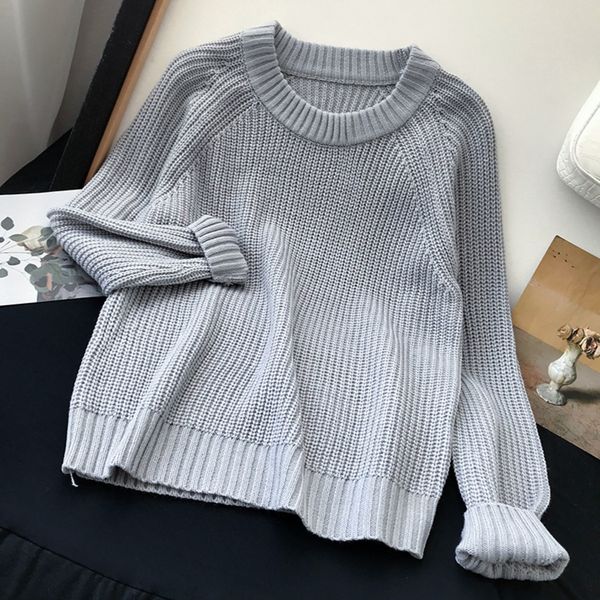 round neck sweet pullover temperament loose solid color pullover sweater fall 2020 fashion new casual foreign style 8.26 pjcbl, White;black
round neck sweet pullover temperament loose solid color pullover sweater fall 2020 fashion new casual foreign style 8.26 pjcbl, White;black