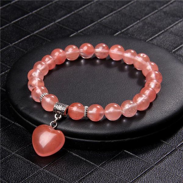 red love heart bracelets women jewelry natural stone bracelet elastic fashion handmade peach heart charm bangles female gift, Golden;silver
red love heart bracelets women jewelry natural stone bracelet elastic fashion handmade peach heart charm bangles female gift, Golden;silver