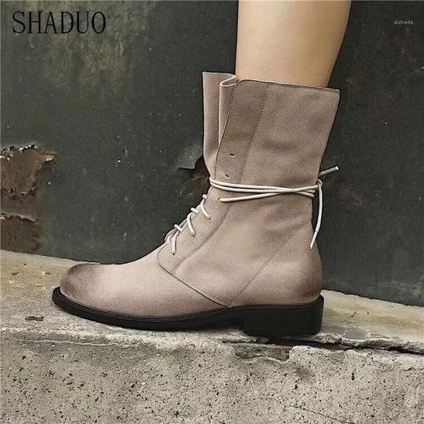 boots 2021 shaduo women vintage worn-out leather high lace-up women's shoes1, Black
boots 2021 shaduo women vintage worn-out leather high lace-up women's shoes1, Black