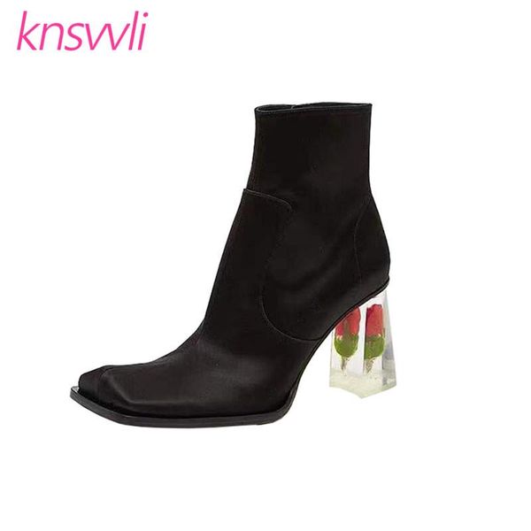 boots clear crystal heels ankle for women square toe black runway shoes woman rose cigarette chunky high heel short
boots clear crystal heels ankle for women square toe black runway shoes woman rose cigarette chunky high heel short