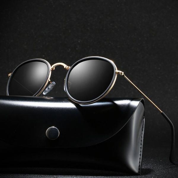 classic polarized sunglasses round glasses brand design women men metal driving sun glasses uv400 shades eyewear, White;black
classic polarized sunglasses round glasses brand design women men metal driving sun glasses uv400 shades eyewear, White;black