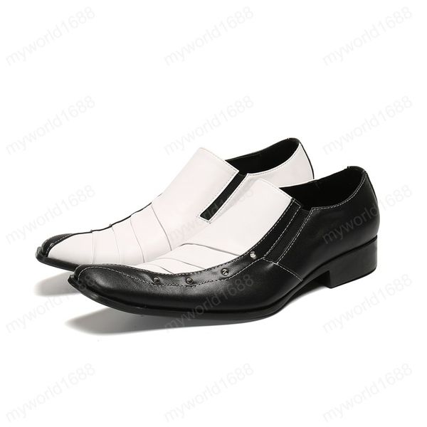 british men's leather shoes fashion personality rivet men trend business dress shoes stage wear shoes, Black
british men's leather shoes fashion personality rivet men trend business dress shoes stage wear shoes, Black