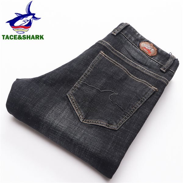 tace&shark brand retro straight jeans new style fashion mens embroidery jeans male business casual shark length pants plus size q0105, Black;white
tace&shark brand retro straight jeans new style fashion mens embroidery jeans male business casual shark length pants plus size q0105, Black;white