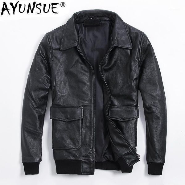 ayunsue genuine leather jacket men autumn winter sheepskin coat motorcycle cowhide leather jackets plus size 2019 6-660 kj27131, Black
ayunsue genuine leather jacket men autumn winter sheepskin coat motorcycle cowhide leather jackets plus size 2019 6-660 kj27131, Black