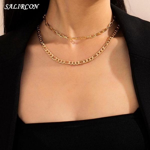 chains salircon kpop simple link chain necklace for women men punk minimalist gold color choker necklaces fashion jewelry gifts 2021, Silver
chains salircon kpop simple link chain necklace for women men punk minimalist gold color choker necklaces fashion jewelry gifts 2021, Silver