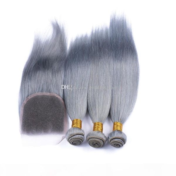 pure color grey color silky straight hair weaves with lace closure 4 pcs lot part lace closure with hair weaves, Black
pure color grey color silky straight hair weaves with lace closure 4 pcs lot part lace closure with hair weaves, Black