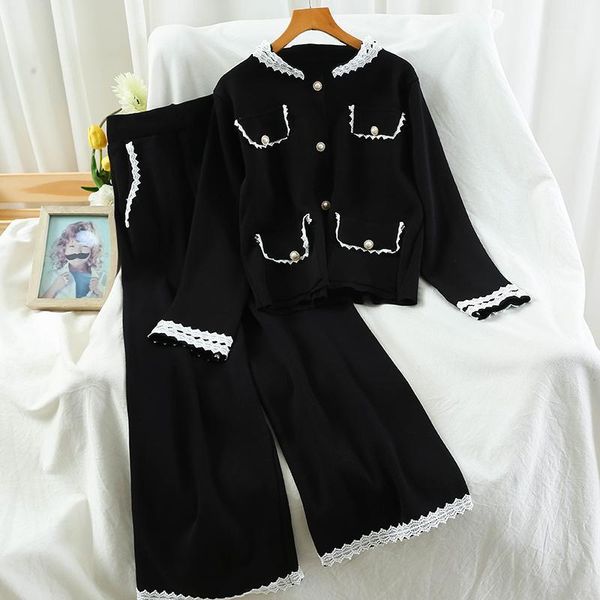 women's tracksuits autumn fashion women's 2 pieces sets long sleeve lace patchwork black coat+high waist pants two piece s, Gray
women's tracksuits autumn fashion women's 2 pieces sets long sleeve lace patchwork black coat+high waist pants two piece s, Gray