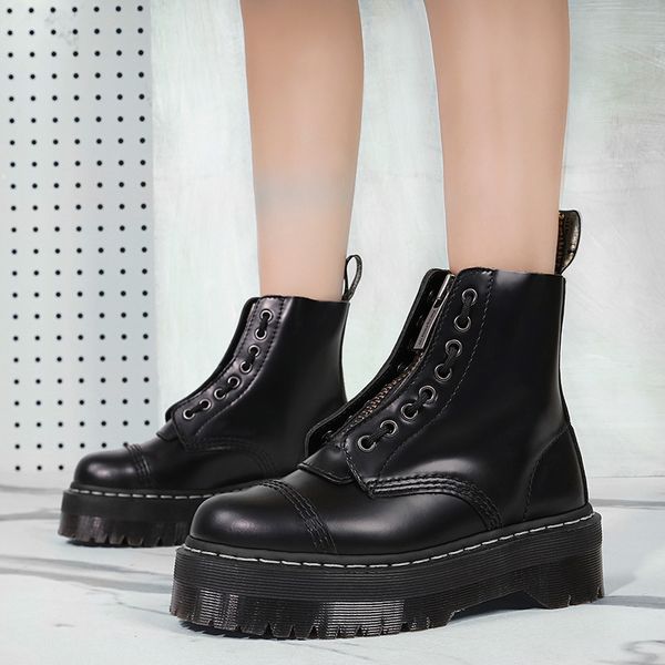 size 34-41 platform boots women chunky motorcycle boots for women ankle boots for women laarzen dames femmes bottes c1011, Black;white
size 34-41 platform boots women chunky motorcycle boots for women ankle boots for women laarzen dames femmes bottes c1011, Black;white