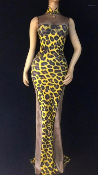 fashion leopard pattern mesh dress sleeveless cheongsam long dress women's party nightclub outfit female singer stage wear1, Black;red
fashion leopard pattern mesh dress sleeveless cheongsam long dress women's party nightclub outfit female singer stage wear1, Black;red