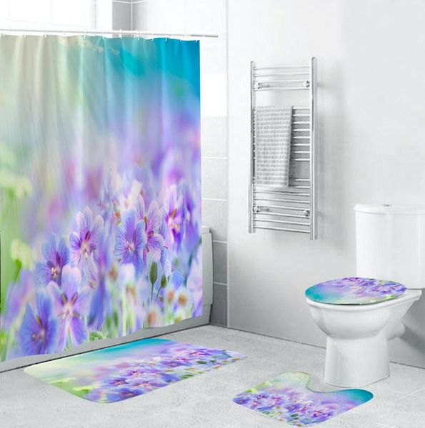 bath accessory set fresh flower 3d shower curtain carpet four-piece bathroom anti-slip mat toilet accessories panel door polyester
bath accessory set fresh flower 3d shower curtain carpet four-piece bathroom anti-slip mat toilet accessories panel door polyester