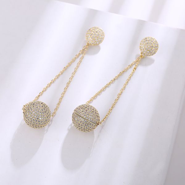 dangle & chandelier luxury zircon ball drop earrings fashion korean style long xiumeiyizu brand rhodium plating jewelry wholesale 11.11, Silver
dangle & chandelier luxury zircon ball drop earrings fashion korean style long xiumeiyizu brand rhodium plating jewelry wholesale 11.11, Silver