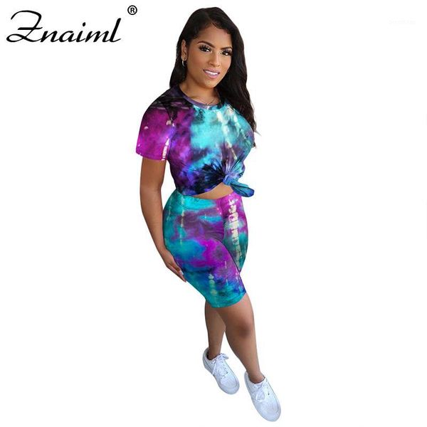 znaiml casual summer women tie-dye two piece sets o-neck short sleeve and shorts fashion streetwear female 2 piece outfits1, White
znaiml casual summer women tie-dye two piece sets o-neck short sleeve and shorts fashion streetwear female 2 piece outfits1, White