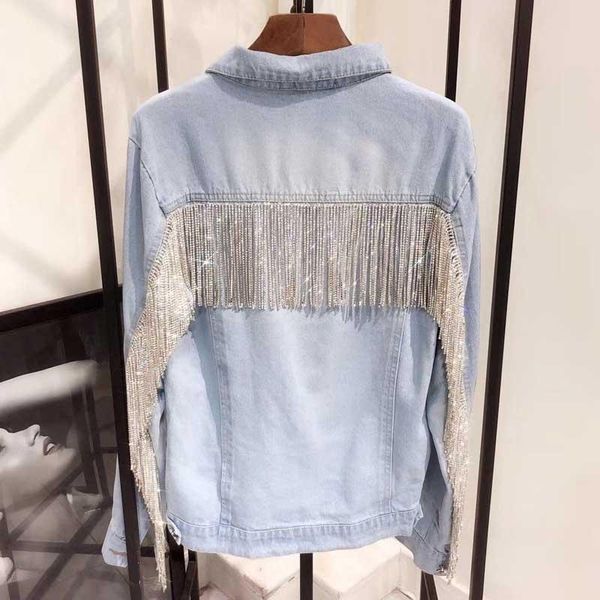 yamdi boho denim jacket women ladies coasts bling rhinestone chaines long sleeves blue vintage loose jacket women 2020 new, Black;brown
yamdi boho denim jacket women ladies coasts bling rhinestone chaines long sleeves blue vintage loose jacket women 2020 new, Black;brown