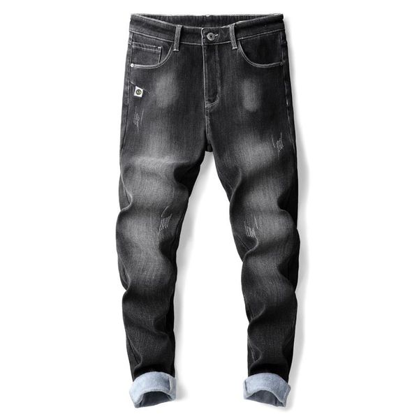 2020 autumn winter thermal men's jeans trendy korean plus velvet youth slim pencil feet casual skinny jeans men long pants, Blue
2020 autumn winter thermal men's jeans trendy korean plus velvet youth slim pencil feet casual skinny jeans men long pants, Blue