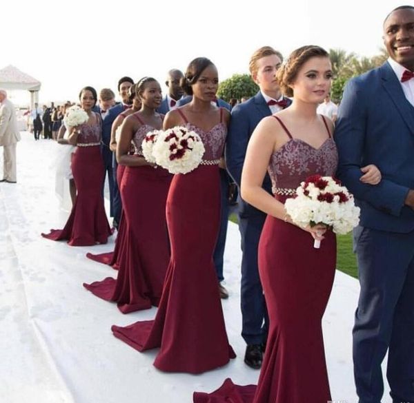 2021 dark red long bridesmaid dresses spaghetti straps lace bohemia party formal wear mermaid maid of honor party gowns, White;pink
2021 dark red long bridesmaid dresses spaghetti straps lace bohemia party formal wear mermaid maid of honor party gowns, White;pink