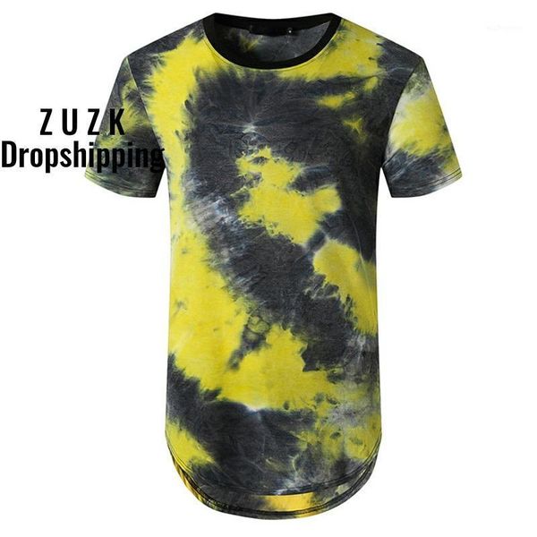 men's t-shirts zuzk fashion tie-dyed print longline t-shirt men summer short sleeve slim fit t shirts mens hip hop streetwear camiseta, White;black
men's t-shirts zuzk fashion tie-dyed print longline t-shirt men summer short sleeve slim fit t shirts mens hip hop streetwear camiseta, White;black