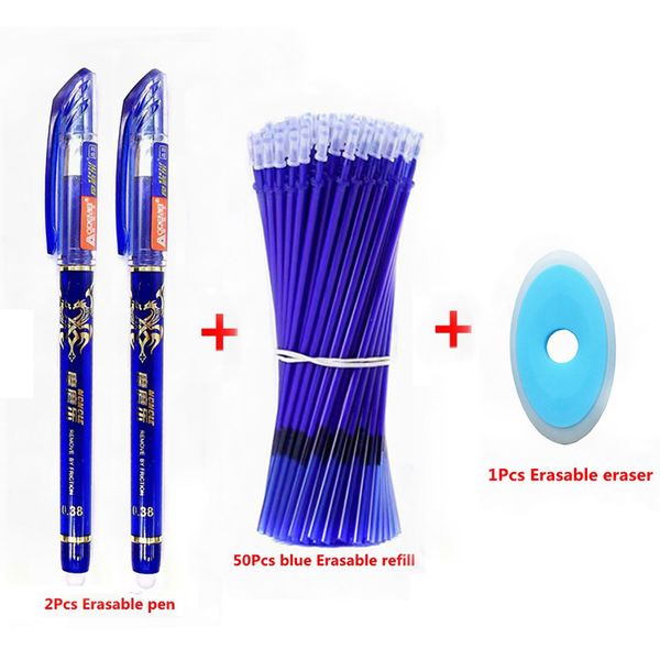 53pcs/lot erasable washable pen refill set 0.38mm rod for handle blue/black gel pen school office writing supplies stationery
53pcs/lot erasable washable pen refill set 0.38mm rod for handle blue/black gel pen school office writing supplies stationery