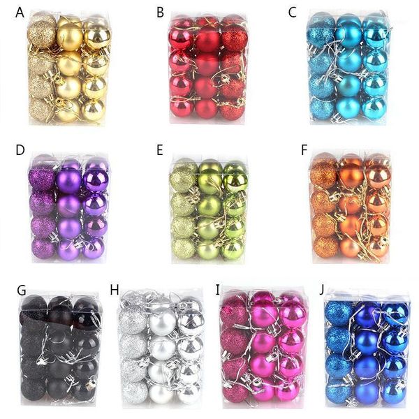 party decoration 24pcs/lot christmas tree decor ball bauble hanging xmas ornament decorations for home 3cm1
party decoration 24pcs/lot christmas tree decor ball bauble hanging xmas ornament decorations for home 3cm1