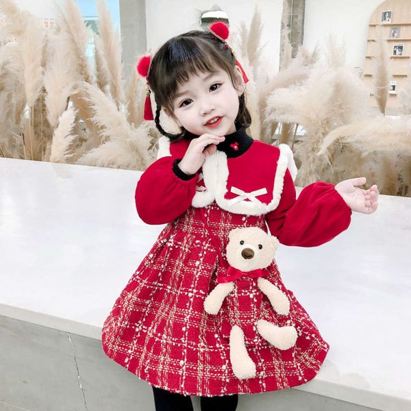 winter sle girls' new foreign year's 2020 plaid children's thickened drs dyqxe1h4, Red;yellow
winter sle girls' new foreign year's 2020 plaid children's thickened drs dyqxe1h4, Red;yellow