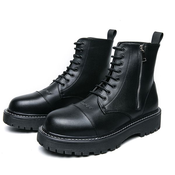 2022 fashion black punk men chunky boots casual leather man martin boots ankle zipper designer platform men shoe chaussure homme, Red;white
2022 fashion black punk men chunky boots casual leather man martin boots ankle zipper designer platform men shoe chaussure homme, Red;white